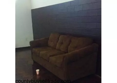 Chocolate Brown Couch/Love Seat Combo